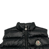 モンクレール MONCLER GHANY ダウンベスト ブラック ナイロン レディース ダウンベスト