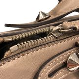 フェンディ FENDI バイザウェイラージ 8BL125 グレージュシルバー金具 レザー レディース ショルダーバッグ