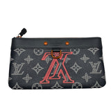 ルイ・ヴィトン LOUIS VUITTON ポシェットアポロPM M62898 ネイビー モノグラム・インク メンズ ポーチ