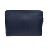 ロエベ LOEWE アナグラムクラッチバッグ ネイビー レザー メンズ クラッチバッグ