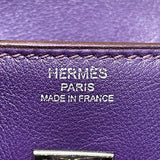 エルメス HERMES バーキン25 □N刻 アイリス　シルバー金具 スイフト レディース ハンドバッグ