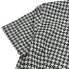 クリスチャン・ディオール Christian Dior ハウンドトゥース半袖ワンピース 211R15A7801 ブラック/ホワイト コットン レディース ワンピース