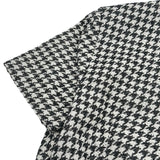 クリスチャン・ディオール Christian Dior ハウンドトゥース半袖ワンピース 211R15A7801 ブラック/ホワイト コットン レディース ワンピース