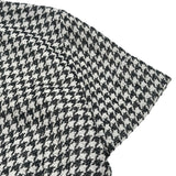 クリスチャン・ディオール Christian Dior ハウンドトゥース半袖ワンピース 211R15A7801 ブラック/ホワイト コットン レディース ワンピース
