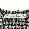 クリスチャン・ディオール Christian Dior ハウンドトゥース半袖ワンピース 211R15A7801 ブラック/ホワイト コットン レディース ワンピース