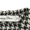 クリスチャン・ディオール Christian Dior ハウンドトゥース半袖ワンピース 211R15A7801 ブラック/ホワイト コットン レディース ワンピース