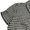 クリスチャン・ディオール Christian Dior ハウンドトゥース半袖ワンピース 211R15A7801 ブラック/ホワイト コットン レディース ワンピース