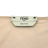 フェンディ FENDI FF総柄半袖サマーニットワンピース FZD772 ホワイト コットン レディース ワンピース