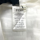 フェンディ FENDI FF総柄半袖サマーニットワンピース FZD772 ホワイト コットン レディース ワンピース
