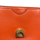 トッズ TOD’S Tタイムレス２WAYハンドバッグ オレンジ・ブラック・ピンク レザー レディース ショルダーバッグ