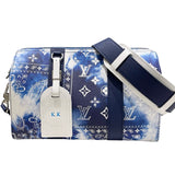 ルイ・ヴィトン LOUIS VUITTON シティキーポル M20555 ブルー モノグラム・バンダナ メンズ ショルダーバッグ