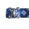 ルイ・ヴィトン LOUIS VUITTON LVイニシャルサンチュール M0530 ネイビーシルバー金具 メンズ ベルト