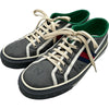 グッチ GUCCI TENNIS1977 GGキャンバスローカットスニーカー グレー キャンバス メンズ スニーカー
