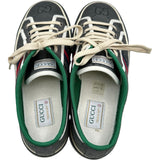 グッチ GUCCI TENNIS1977 GGキャンバスローカットスニーカー グレー キャンバス メンズ スニーカー