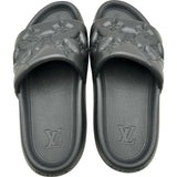 ルイ・ヴィトン LOUIS VUITTON ウォーターフロントラインラバーサンダル ブラック ラバー メンズ サンダル