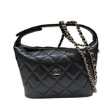 シャネル CHANEL ココマークチェーンホーボーバッグ AP4386 ブラック キャビア レディース ハンドバッグ