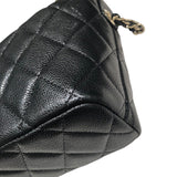 シャネル CHANEL ココマークチェーンホーボーバッグ AP4386 ブラック キャビア レディース ハンドバッグ