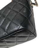 シャネル CHANEL ココマークチェーンホーボーバッグ AP4386 ブラック キャビア レディース ハンドバッグ