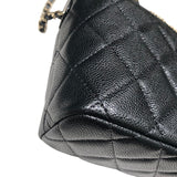 シャネル CHANEL ココマークチェーンホーボーバッグ AP4386 ブラック キャビア レディース ハンドバッグ