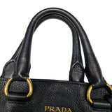 プラダ PRADA ロゴ2WAYトート ブラック レザー レディース トートバッグ