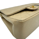 シャネル CHANEL マトラッセ25 A01112 1番台 ベージュ ゴールド金具 ラムレザー レディース ショルダーバッグ