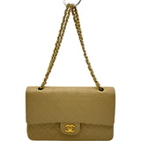 シャネル CHANEL マトラッセ25 A01112 1番台 ベージュ ゴールド金具 ラムレザー レディース ショルダーバッグ