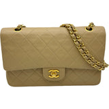 シャネル CHANEL マトラッセ25 A01112 1番台 ベージュ ゴールド金具 ラムレザー レディース ショルダーバッグ