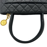 シャネル CHANEL 復刻トート A01804 6番台 ブラック ゴールド金具 キャビア レディース ハンドバッグ