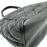 シャネル CHANEL 復刻トート A01804 6番台 ブラック ゴールド金具 キャビア レディース ハンドバッグ