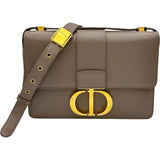 クリスチャン・ディオール Christian Dior 30 モンテーニュショルダー ブラウン ゴールド金具 レザー レディース ショルダーバッグ