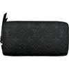 ルイ・ヴィトン LOUIS VUITTON ジッピーウォレット M61864 ブラック ゴールド金具 モノグラム・アンプラント レディース 長財布