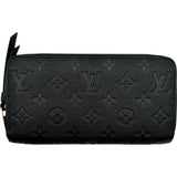 ルイ・ヴィトン LOUIS VUITTON ジッピーウォレット M61864 ブラック ゴールド金具 モノグラム・アンプラント レディース 長財布