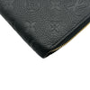 ルイ・ヴィトン LOUIS VUITTON ジッピーウォレット M61864 ブラック ゴールド金具 モノグラム・アンプラント レディース 長財布