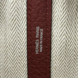 エルメス HERMES ガーデンパーティTPM D刻印 ルージュアッシュ シルバー金具 ネゴンダ レディース ハンドバッグ