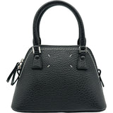 メゾン マルジェラ Maison Margiela 5ACマイクロ S56WG0081 ブラック シルバー金具 レザー レディース ショルダーバッグ