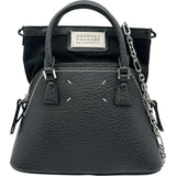 メゾン マルジェラ Maison Margiela 5ACマイクロ S56WG0081 ブラック シルバー金具 レザー レディース ショルダーバッグ