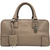 ロエベ LOEWE アマソナ28 352.45.A03 ベージュ シルバー金具 レザー レディース ハンドバッグ
