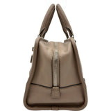 ロエベ LOEWE アマソナ28 352.45.A03 ベージュ シルバー金具 レザー レディース ハンドバッグ