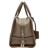 ロエベ LOEWE アマソナ28 352.45.A03 ベージュ シルバー金具 レザー レディース ハンドバッグ