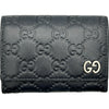 グッチ GUCCI グッチシマ カードケース 473923 ネイビー レザー レディース カードケース