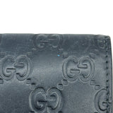 グッチ GUCCI グッチシマ カードケース 473923 ネイビー レザー レディース カードケース