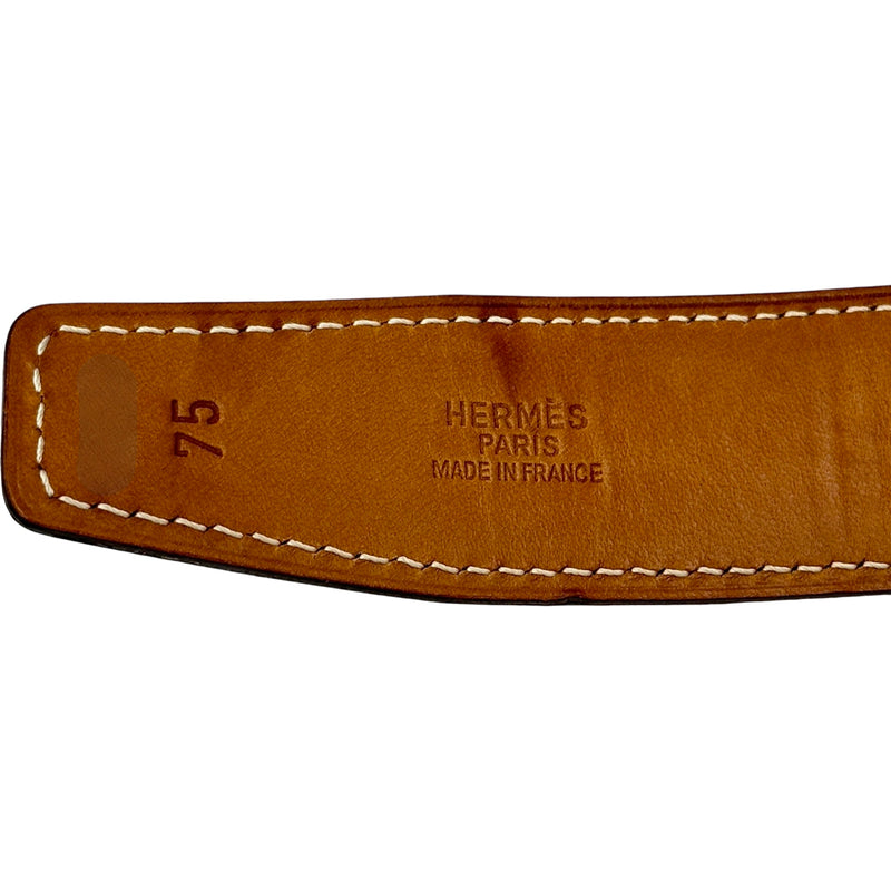 エルメス HERMES コンスタンスHベルト 75 ▢G刻印 ブラック/ゴールド