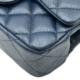 シャネル CHANEL ミニマトラッセ18 A65050 ネイビー シルバー金具 キャビアスキン レディース ショルダーバッグ