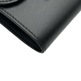セリーヌ CELINE トリオンフスモールフラップウォレット 10D783 ブラック ゴールド金具 シャイニーカーフ レディース 二つ折り財布