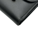 セリーヌ CELINE トリオンフスモールフラップウォレット 10D783 ブラック ゴールド金具 シャイニーカーフ レディース 二つ折り財布
