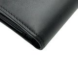 セリーヌ CELINE トリオンフスモールフラップウォレット 10D783 ブラック ゴールド金具 シャイニーカーフ レディース 二つ折り財布