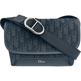 クリスチャン・ディオール Christian Dior Jettフラップ付きメッセンジャーバッグミニ 2DBCA627YUS_H03E ブラック キャンバス メンズ ショルダーバッグ