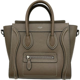 セリーヌ CELINE ラゲージナノショッパー 189243 グレー系 ドラムドカーフ レディース ショルダーバッグ
