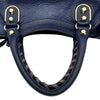 バレンシアガ BALENCIAGA クラシックミニシティ 300295 ブルー ゴールド金具 レザー レディース ショルダーバッグ