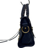バレンシアガ BALENCIAGA クラシックミニシティ 300295 ブルー ゴールド金具 レザー レディース ショルダーバッグ
